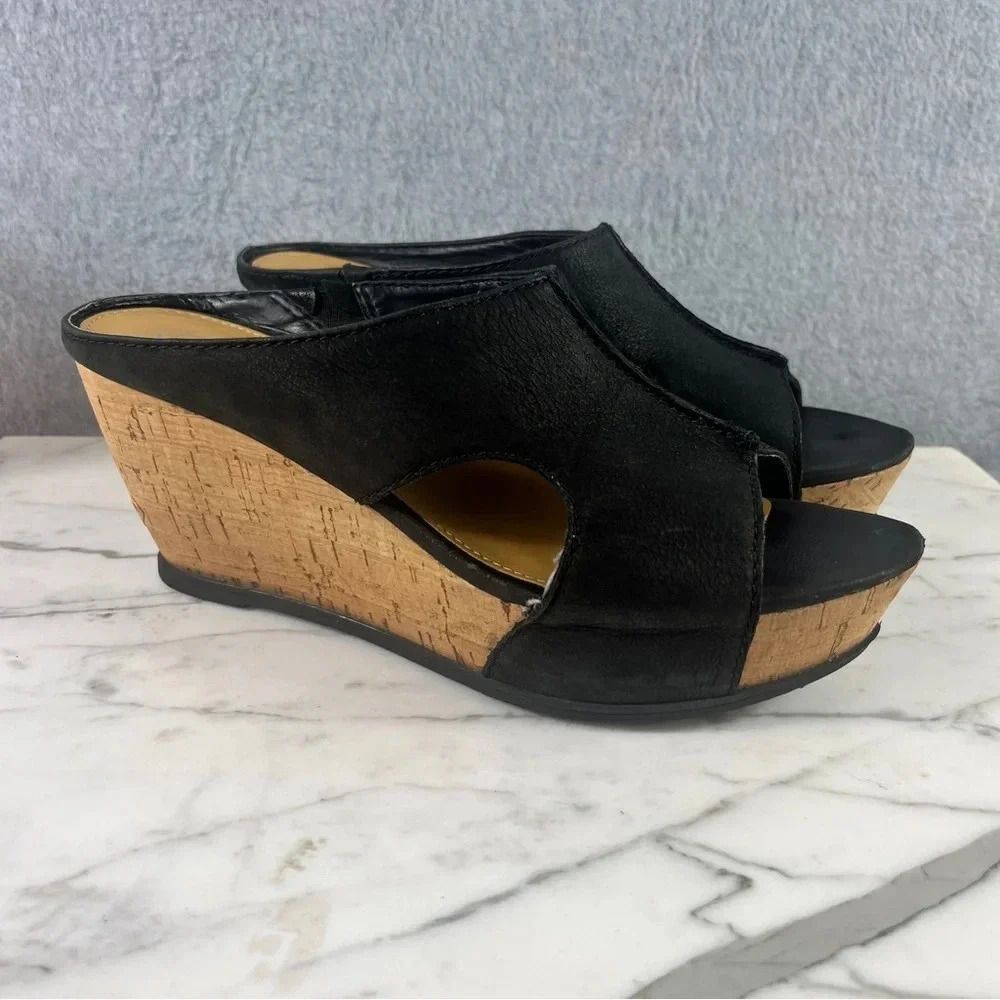 Franco Sarto Artist Collection Women’s Flora Mule Platform Black size 8.5